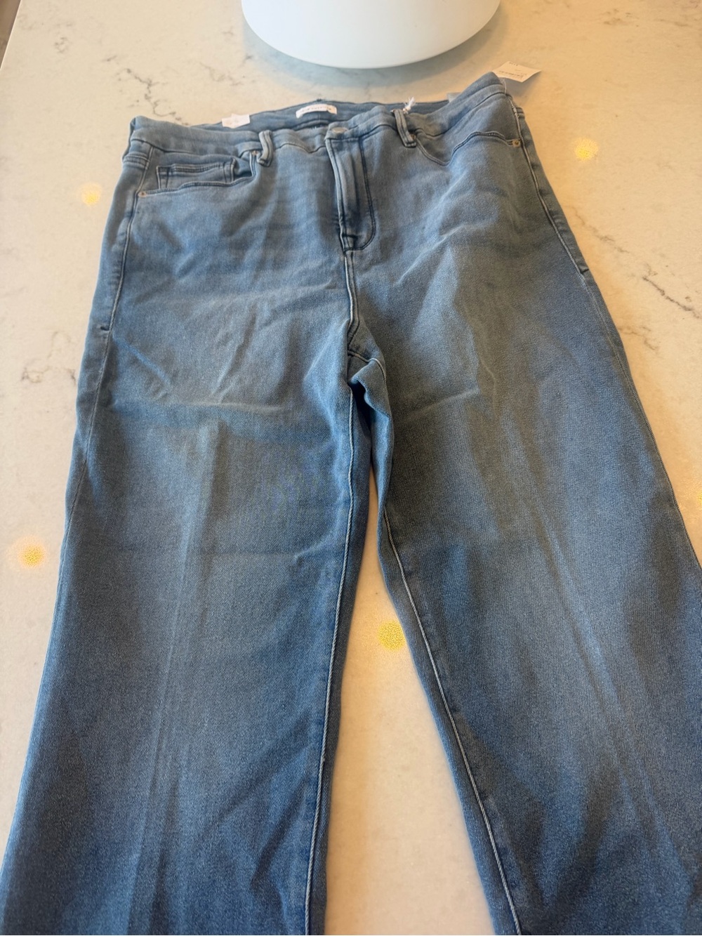 Good American straight leg blue wash jeans! New! 18 - Picture 5 of 6